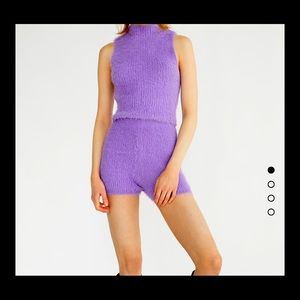 Zara soft shirt set💛💜